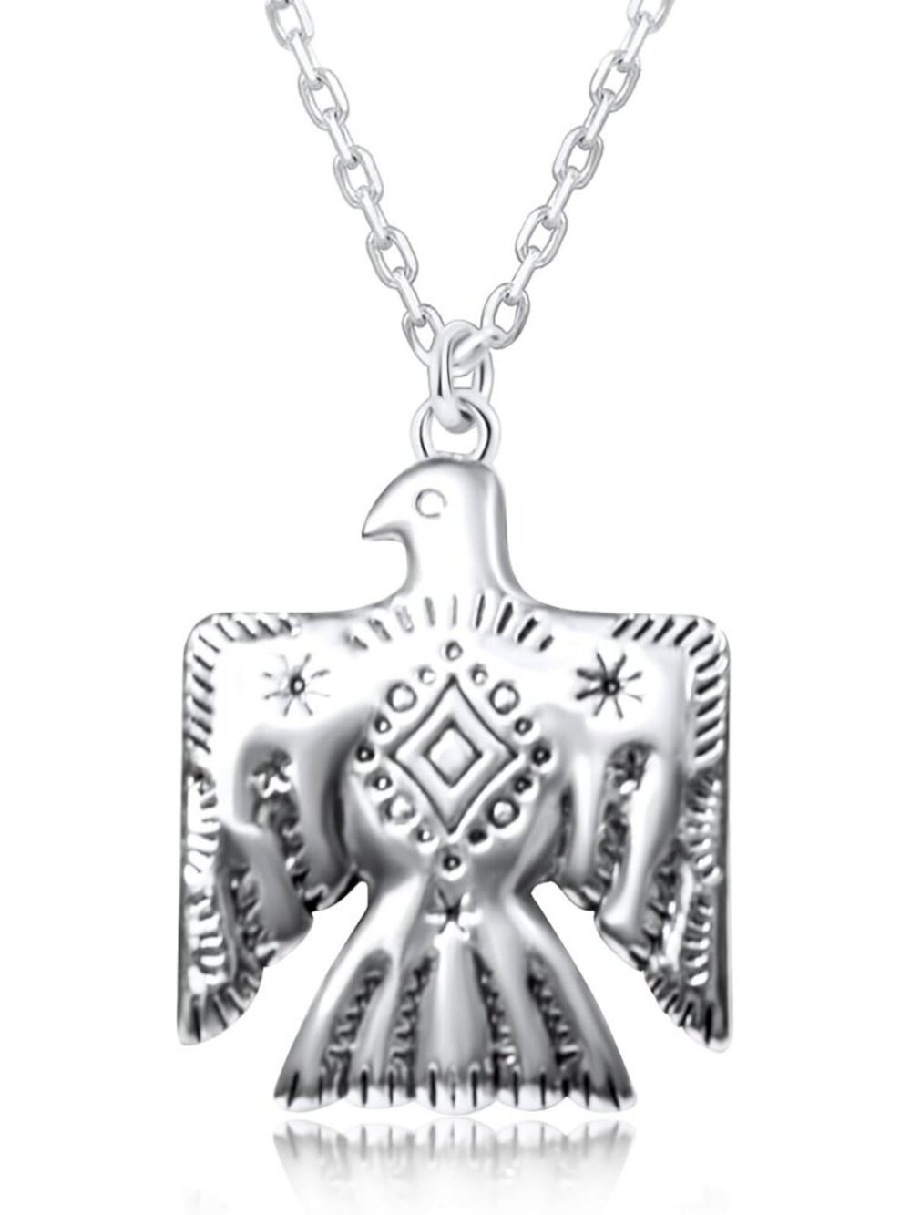 925 Sterling Silver Thunderbird Pendant Necklace for Women - Unique Gift Idea
